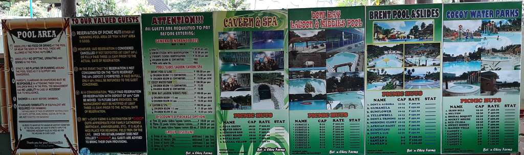 Bet n Choy Farms Water Park And Resort In Catigbian Bohol Price Lists