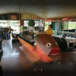 Floating restaurant loboc riverwatch bohol inside the boat